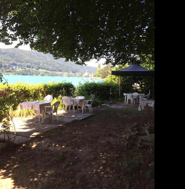 Seehaus Hochauer Direkter Seezugang Woerthersee Apartment Portschach am Woerthersee Luaran gambar